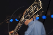 American jazz and country guitarist, songwriter and inventor Les Paul