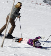 Dutch royal family on wintersport vacation in Lech, Austria