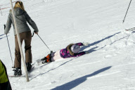 Dutch royal family on wintersport vacation in Lech, Austria