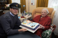 Florence Green, the UK's last surviving female World War I veteran, celebrates 110th birthday, Kings Lynn, Norfolk, Britain - 18 Feb 2011