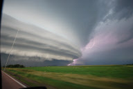 Storm clouds and lightning at Vivian, South Dakota, America - 23 Jul 2010