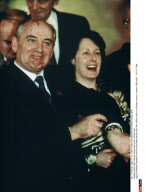 ENGLAND: Mickael Gorbachev's first official visit