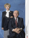 Mikhail Gorbachev with his wife Raissa