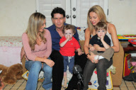 *EXCLUSIVE* Charlie Sheen at home with his boys and girls ( NO TV OR WEB USE PERMITTED )