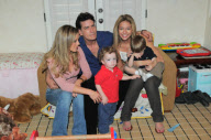 *EXCLUSIVE* Charlie Sheen at home with his boys and girls ( NO TV OR WEB USE PERMITTED )