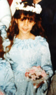 VICTORIA BECKHAM AS A BRIDESMAID AGED 8, HERTFORDSHIRE, BRITAIN - 1982