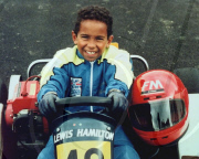 McLaren Formula One driver Lewis Hamilton in the early stages of his career, Britain