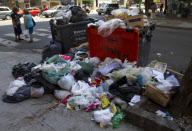 ARGENTINA-BUENOS AIRES-CLEANING SERVICE-STRIKE-TRASH