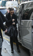 Orlando Bloom, Miranda Kerr and their baby boy Flynn arrive in Paris.