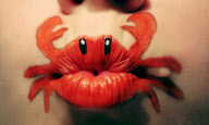 Artist creates lipstick animals on own lips, Texas, America - Feb 2011