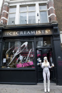 The Icecreamists ice cream parlour, which sells human brest milk ice cream, Covent Garden, London, Britain - 01 Mar 2011