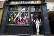 The Icecreamists ice cream parlour, which sells human brest milk ice cream, Covent Garden, London, Britain - 01 Mar 2011