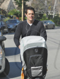 Johnny Knoxvilled Works Out With A Stroller