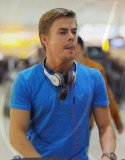 DEREK HOUGH AT HEATHROW AIRPORT