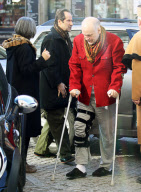 NO FRANCE, NO PORTUGAL, NO SPAIN, NO POLAND John Malkovich nursing his broken leg