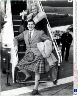 Kenneth Mckellar Scottish Singer Who Represented The United Kingdom At The Eurovision Song Contest 1966 He Is Pictured Here With His Wife Heddy Setting Off To Luxembourg. Mckellar Came 9th In The Competition With The Song A Man Without Love.