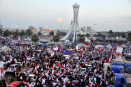 Bahraini anti-government protesters march