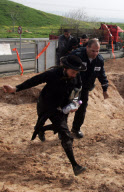 Israeli police arresting ultra Orthodox Jews during a protest against digging up tombs, Haifa, Israel - 06 Mar 2011