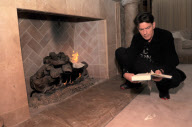 *EXCLUSIVE* Charlie Sheen burns his Alcoholics Anonymous book!