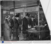 Daily Mail Ideal Home Exhibition - Ideal Home Show Pictures For Centenary. Picture Shows Princess Mary Princess Royal And Countess Of Harewood (died March 1965) With Her Mother Queen Mary (died March 1953) And Father King George V (died January 1936)