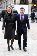 Celebs at the Louis Vuitton ready to wear Fall Winter 2011 / 2012 fashion Show in Paris.