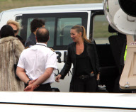 Kate Moss and Jamie Hince leave the Louis Vuitton Fashion Show in Paris