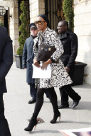 Naomi Campbell in Paris for the Fashion Week