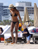 Lilly Becker and Son Play at the Beach