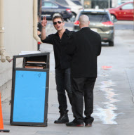 Hollywood stud Ryan Phillippe waves hello