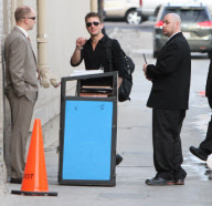 Hollywood stud Ryan Phillippe waves hello