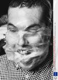 ALEXANDER MCQUEEN WITH HIS HEAD COVERED WITH CLINGFILM - 1997