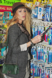 Blake Lively Stops On the Way to a Photo Shoot for a Couple REACH Toothbrushes and Nail Polish