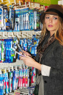 Blake Lively Stops On the Way to a Photo Shoot for a Couple REACH Toothbrushes and Nail Polish