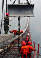 CHINA-HUNAN-AIZHAI SUSPENSION BRIDGE (CN)