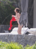 ADDITIONAL WEB FEES...   Topless Stephanie Seymour Soaks Up Sun On Sun Deck