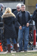 *EXCLUSIVE* George Clooney Directs Ryan Gosling & Evan Rachel Wood in Ann Arbor, MI