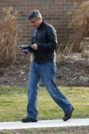 *EXCLUSIVE* George Clooney Directs Ryan Gosling & Evan Rachel Wood in Ann Arbor, MI