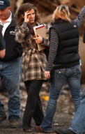 Sandra Bullock On The Set of Her New Film Extremely Loud and Incredibly Close