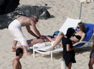 EXCLUSIVE... Exclusive... John McEnroe Gets Sun Block Help From Ava