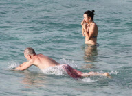 EXCLUSIVE... Exclusive... John McEnroe Gets Sun Block Help From Ava