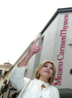 CARMEN CERVERA EN EL MUSEO CARMEN THYSSEN EN MALAGA DONDE ALBERGAR¿ M¿S DE 200 CUADROS DE LA COLECCI?N PRIVADA DE LA BARONESA DE LA EPOCA CONSTUMBRISTA DE ESPAã?A..