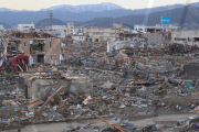 Aftermath of earthquake and tsunami, Miyagi prefecture, Japan - 18 Mar 2011
