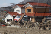 Aftermath of earthquake and tsunami, Miyagi prefecture, Japan - 18 Mar 2011
