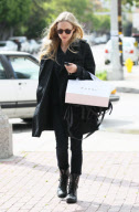 Actress AMANDA SEYFRIED shops at Marni boutique on Melrose Place