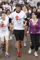 FERGIE and hubby JOSH DUHAMEL teamed up with the American Red Cross to host a ''Youth Run 4 Japan''