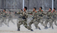 CHINA-YINCHUAN-SOLDIERS-DRILL (CN)