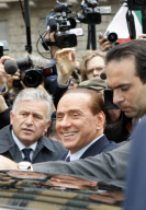 Mediatrade tax fraud and embezzlement pretrial hearing, Milan, Italy - 28 Mar 2011
