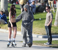 'Wilfred' TV series on set filming, Venice Beach, Los Angeles, America - 28 Mar 2011