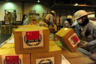 JAPAN-CHINA-RELIEF MATERIAL-ARRIVAL