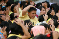PHILIPPINES-MANILA-EARTHQUAKE-DRILL